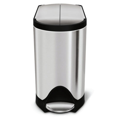 Simplehuman 10 Litre Butterfly Pedal Bin – Brushed Steel Simplehuman 10 Litre Butterfly Pedal Bin – Brushed Steel